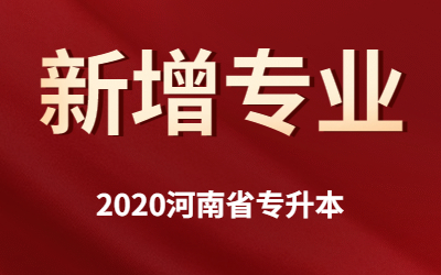 2020年河南省专升本郑州工商学院新增专业汇总